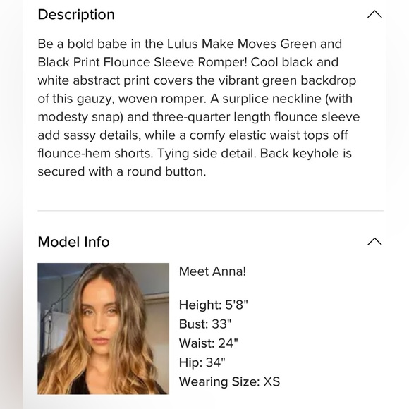 NWOT | Lulu’s Make Moves Green and Black Flounce Sleeve Romper - Picture 7 of 10